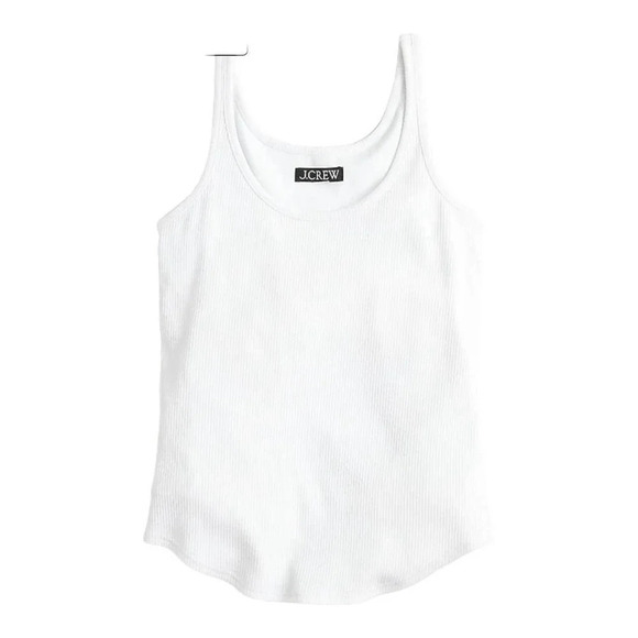 J crew Vintage rib shelf-bra tank top, NWOT - Picture 4 of 8